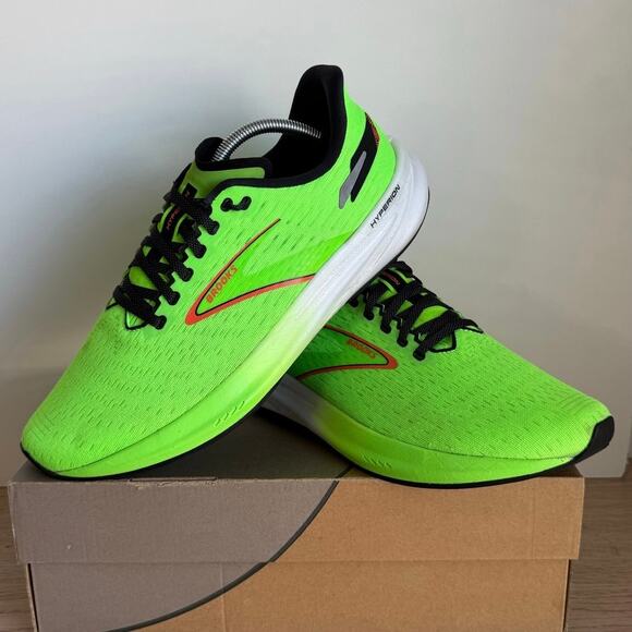 Brooks Hyperion ‘Green Gecko’ Men Athletic Running Sneakers - SZ  11 - Picture 2 of 12